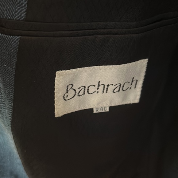 Bachrach blue double breasted suit jacket blazer 40R - Picture 3 of 11